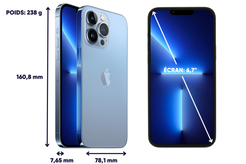 IPHONE 13 PRO  MAX 128 GO RECONDITIONNE GARANTIE 24 MOIS AU BAUX DE PROVENCE PRES DE MAUSSANE